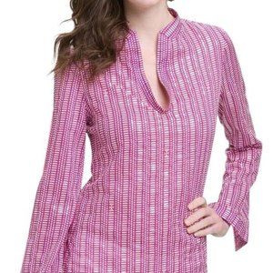 Tory Burch Stephanie Tunic in Wild Orchid Blouse Top Size 2